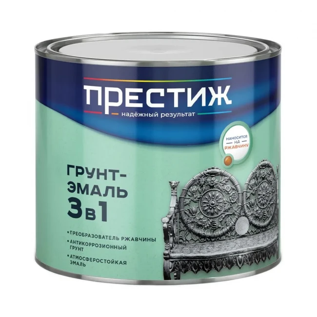 Грунт-эмаль Престиж по ржавчине 3 в 1 