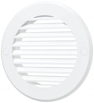 Решетка пластмассовая круглая с фланцем Эвент