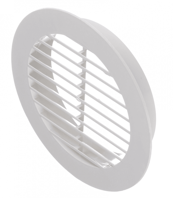 Решетка пластмассовая круглая с фланцем Эвент