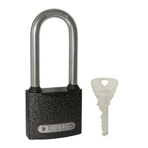 Замок навесной PL-01-63-L англ. 3кл.(длин.дужка)