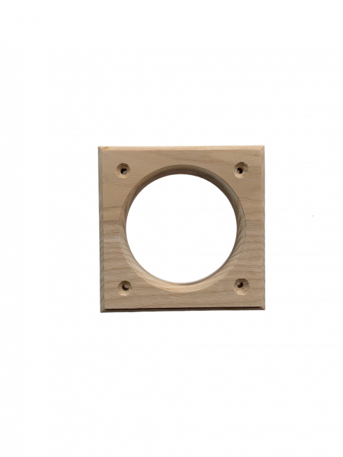 Накладка под розетку/выключатель 68 мм из дерева Ясень на бревно и блок-хаус диаметром 280мм Накладка под розетку/выключатель 68 мм из дерева Ясень на бревно и блок-хаус диаметром 280мм