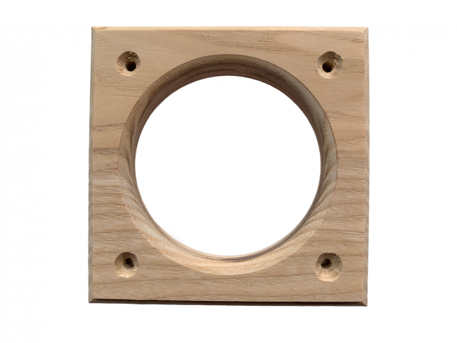 Накладка под розетку/выключатель 68 мм из дерева Ясень на бревно и блок-хаус диаметром 280мм Накладка под розетку/выключатель 68 мм из дерева Ясень на бревно и блок-хаус диаметром 280мм