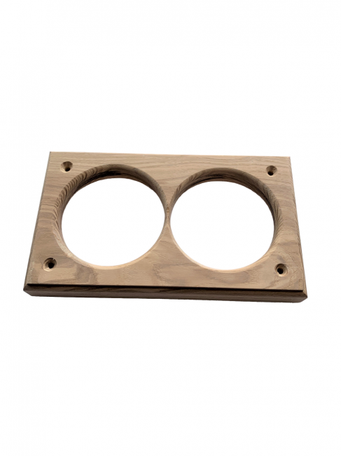 Накладка под розетку/выключатель 68 мм из дерева Ясень на бревно и блок-хаус диаметром 280мм Накладка под розетку/выключатель 68 мм из дерева Ясень на бревно и блок-хаус диаметром 280мм