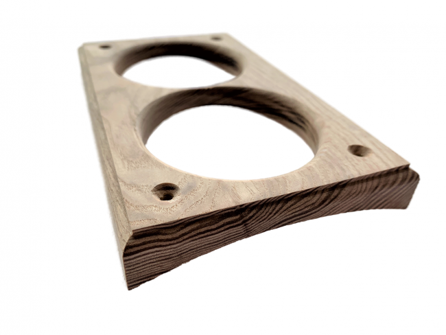 Накладка под розетку/выключатель 68 мм из дерева Ясень на бревно и блок-хаус диаметром 280мм Накладка под розетку/выключатель 68 мм из дерева Ясень на бревно и блок-хаус диаметром 280мм