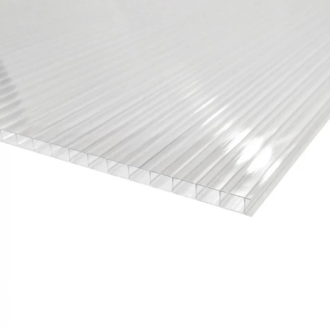 Поликарбонат сотовый прозрачный 4 мм  