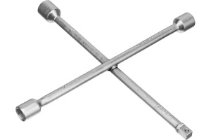 Ключ-крест баллонный, 17 х 19 х 21 мм, под квадрат 1/2", толщина 14 мм Сибртех