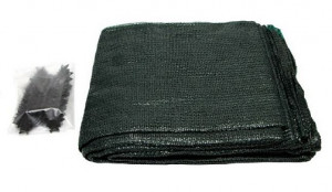 Сетка для притенения зелёная (80%) 4х6м ( с клипс 21шт)