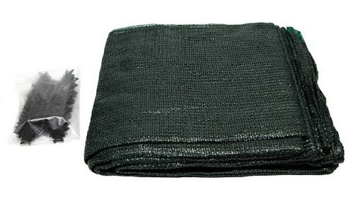 Сетка для притенения зелёная (80%) 4х6м ( с клипс 21шт)