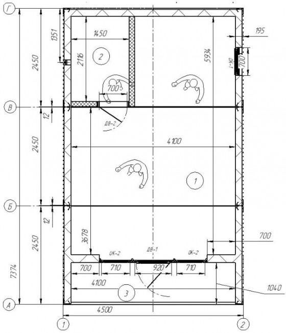 Модульный дом БарнХаус 33,18 м2