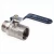 Кран шаровый никелированный ручка
