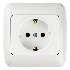 Розетка с заземлением внутренняя