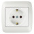 Розетка с заземлением внутренняя