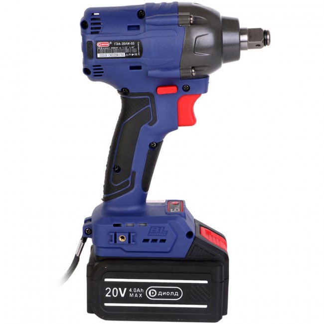 Гайковерт ударный аккумуляторный ГЭА-20ЛИ-03 (кейс)