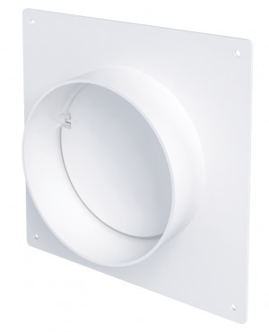 Соединитель для круглых каналов Ø100 с обратным клапаном и пластиной Эвент