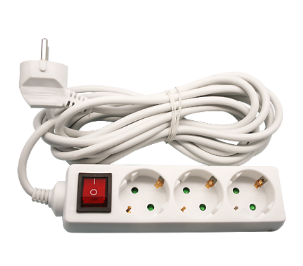 Удлинитель бытовой Navigator NPE-S1-03-500 с/з с выключателем