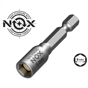Бита с торцевой головкой магнитная NOX NUT SETTER