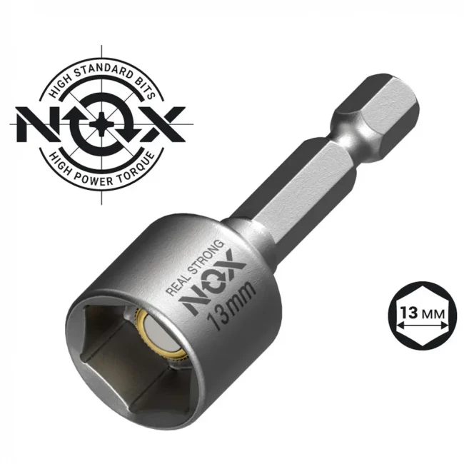 Бита с торцевой головкой магнитная NOX NUT SETTER