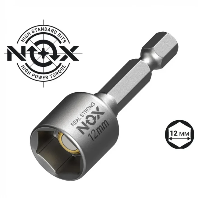 Бита с торцевой головкой магнитная NOX NUT SETTER
