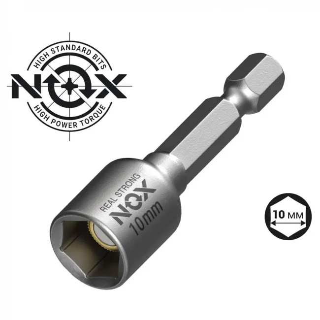 Бита с торцевой головкой магнитная NOX NUT SETTER