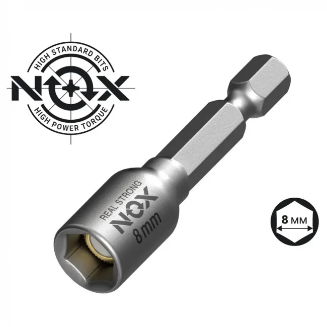 Бита с торцевой головкой магнитная NOX NUT SETTER