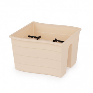 Кашпо на перила 290х290х200мм, цвет бежевый