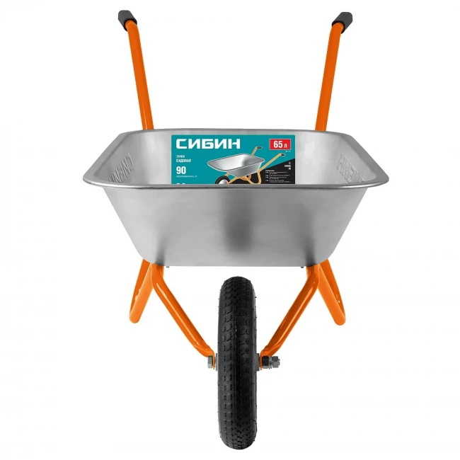 Тачка садовая 1-колесная, пневматическое колесо СТ 11 СИБИН