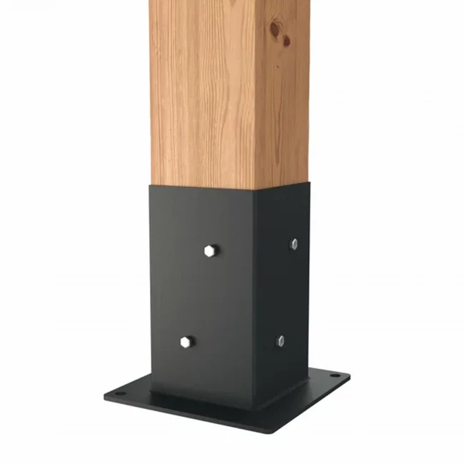 Крепеж для беседки из бруса UNO графит (2 шт.)