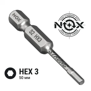Бита NOX TORSION STRONG HEX3  50 мм 