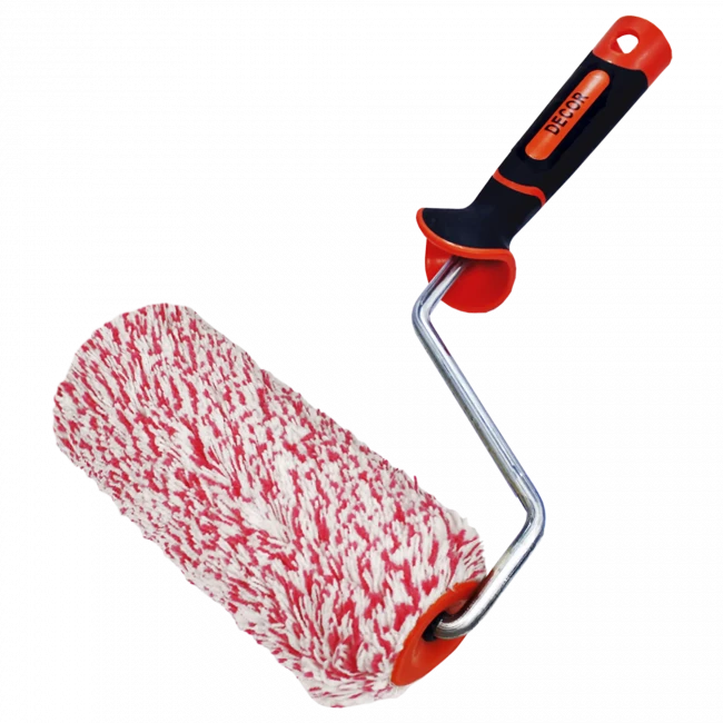 Валик  полиакрил премиум, ворс 24мм, бюгель 8мм, фасадный, в сборе  DECOR