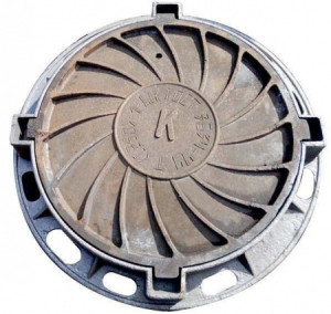 Люк канализационный тяжелый чугунный 25 тн Тип-Т (В) РК. ГОСТ 3634-2019