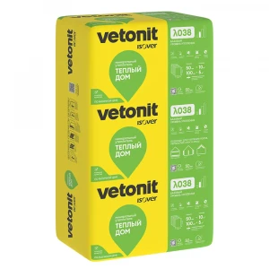 Утеплитель Vetonit (Isover) Теплый Дом Плита 610х1170 мм