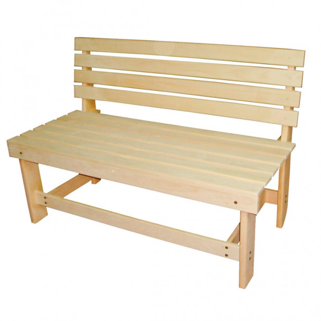 Скамейка из липы