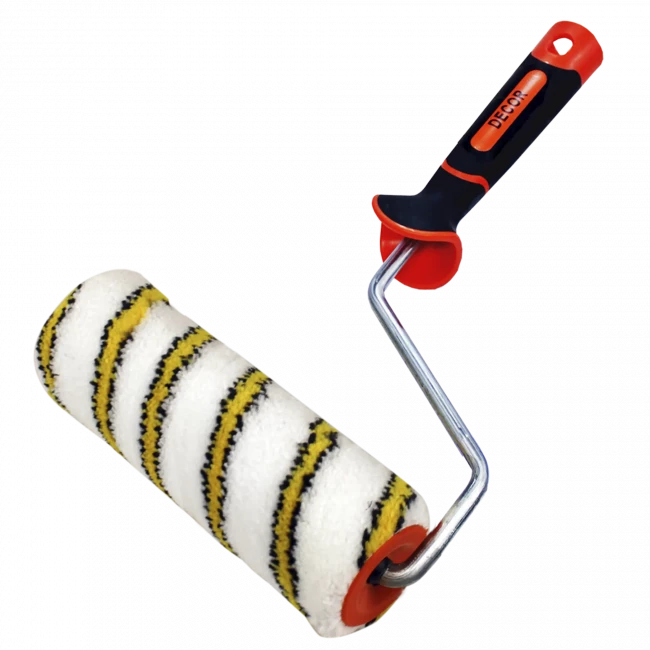 Валик полиамид премиум, ворс 13мм, бюгель 8мм, фасадный, в сборе  DECOR