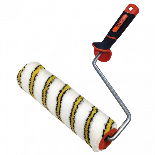 Валик полиамид премиум, ворс 13мм, бюгель 8мм, фасадный, в сборе  DECOR