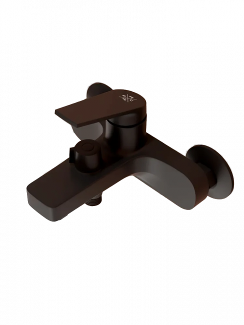 Смеситель для ванной пластиковый чёрный