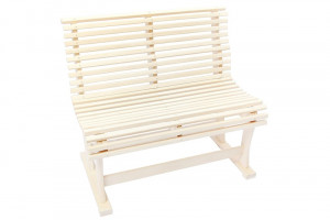 Скамейка фигурная из липы