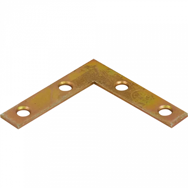 Уголок оконный 50х50х10х1,5 желтый цинк