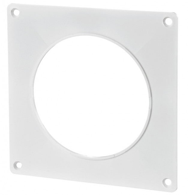 Пластина настенная для круглого канала пластиковая Эвент