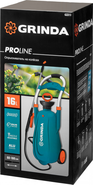 Опрыскиватель GRINDA PROLine PW-16, на колёсах 16 л