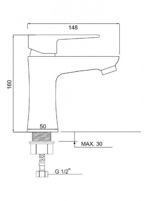 Смеситель для умывальника пластиковый 