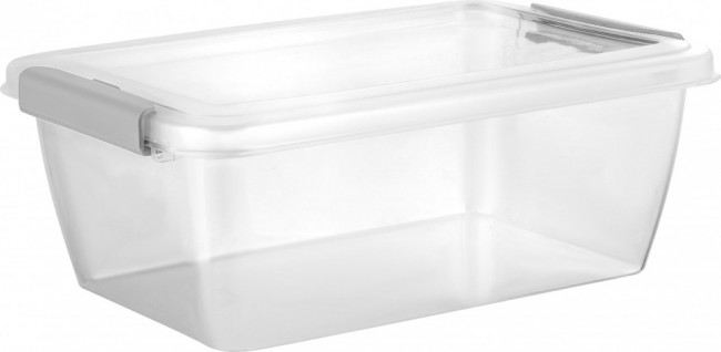 Контейнер для продуктов Plast Team HELSINKI с защёлками 1 л квадратный