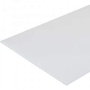 Стеновая панель ПВХ белая матовая 