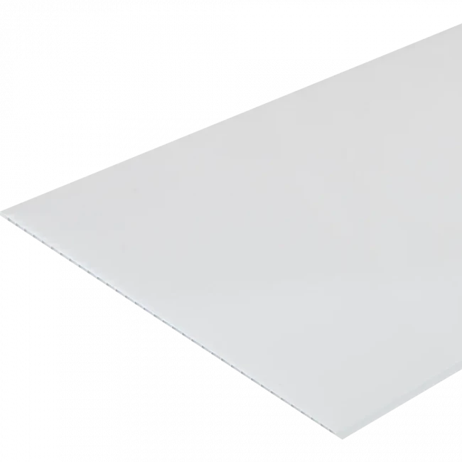 Стеновая панель ПВХ белая матовая 