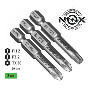Набор бит NOX COREBIT Ph-2  Pz-2 Tx30 50мм  