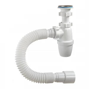 Сифон бутылочный 1¼"х40 мм малый корпус, гибкая труба  Ø 40х40/50мм нержавеющая решётка Ø 63мм А-3202 ОРИО