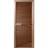 Дверь для сауны стекло DOORWOOD теплая ночь