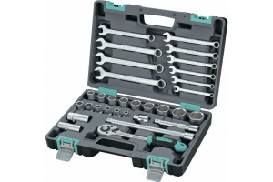 Набор инструментов, 1/2", CrV, пластиковый кейс 31 предмет Stels