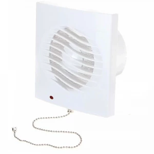 Вентилятор с обратным клапаном и тяговым выключателем волна Эвент Ø150