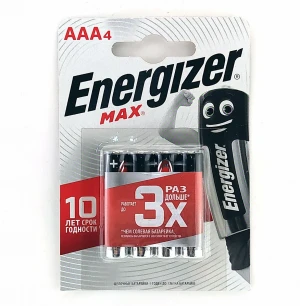 Батарейка AAA Energizer LR03 MAX BP4