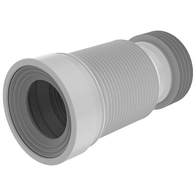Труба для унитаза гофрированная Ø110мм L250-500мм